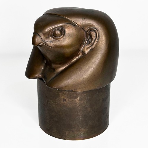 Signed bronze falcon - signed,