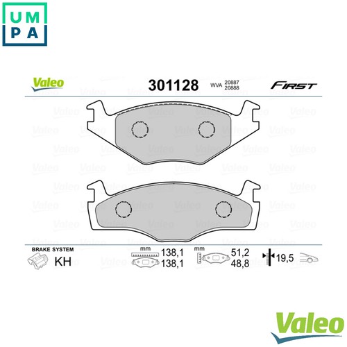 Brake pad set - pad,