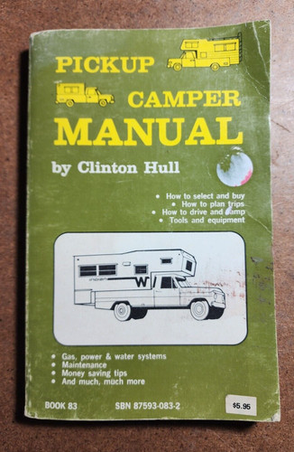 Pickup camper manual - manual, by