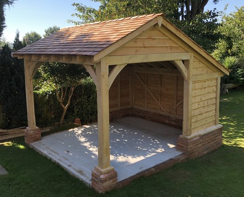 Oak garage 3 5m - garage,, 4m