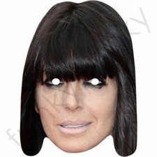 Claudia Winkleman Celebrity Card Face Mask - Ready To Wear - Fancy Dress