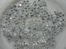 5mm round white cubic zirconia loose gemstones, 4 for £1.20