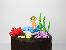 Ocean Animals and Boy Under