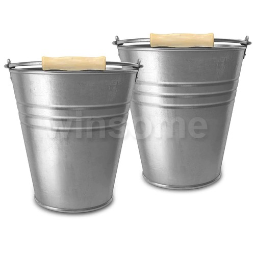 12l galvanised metal bucket - 10/12l,