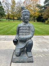 Kneeling warrior resin - kneeling,