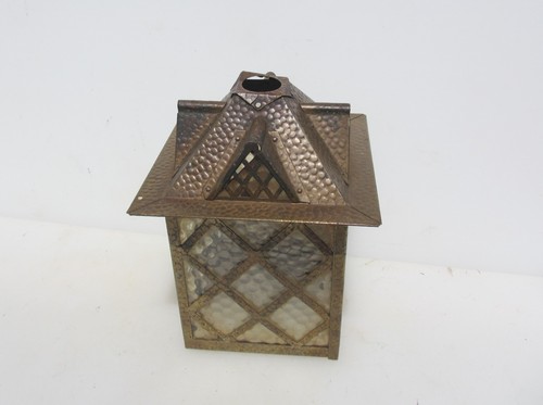 Antique brass garden light - brass,