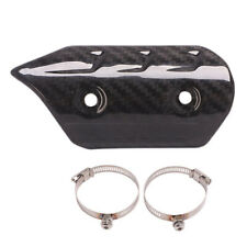 Motorcycle Exhaust Muffler Pipe Carbon Fiber Heat Shield Cover Guard Anti-scald