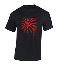 JAPAN RISING SUN MENS T SHIRT SAMURAI COOL JAPANESE DESIGN SYMBOL NEW TOP