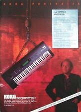 Korg Wavestation Synthesiser 1992 Vintage Advert Print Pinup - Jan Hammer
