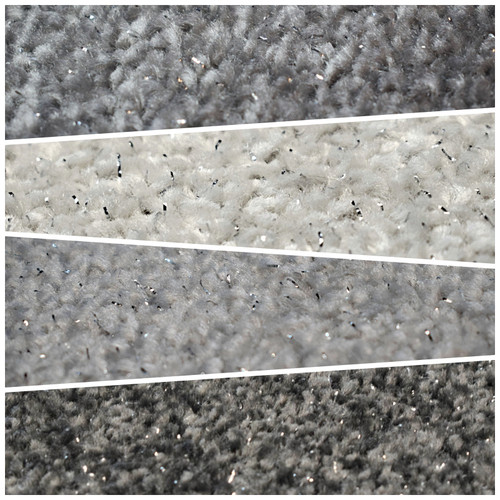 Sparkle grey carpet - twist, pile