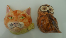 Babbacombe Pottery cat & owl