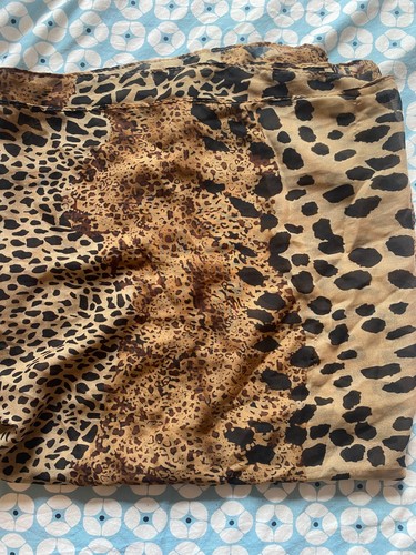 Cheetah print thin scarf - print,