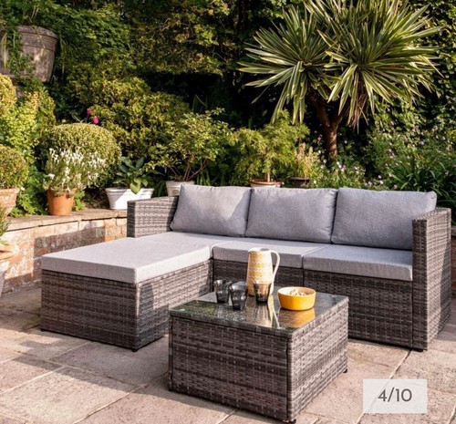 Garden rattan seater patio - seater,