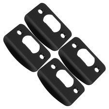  4 Pcs Door Latch Guide Hardware Strike Plate Frame Reinforcement