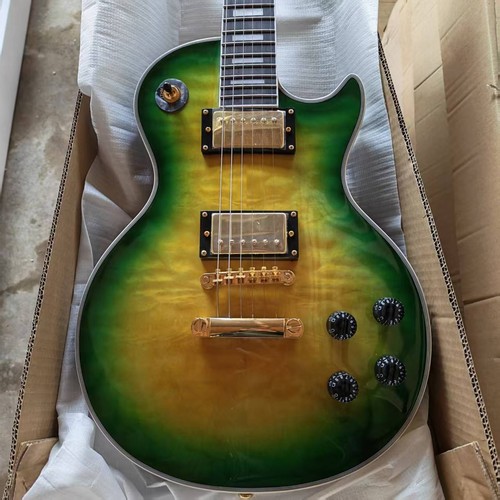 Green burst style - burst, electric