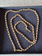 9ct Gold solid Belcher Chain 18inch. Vintage 