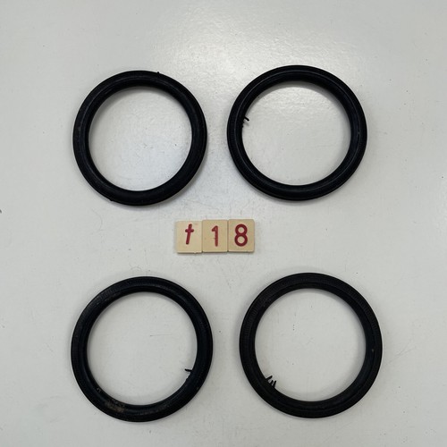 Nos solid black rubber tyres - rubber,