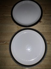 2 DENBY JET MATT DINNER PLATES