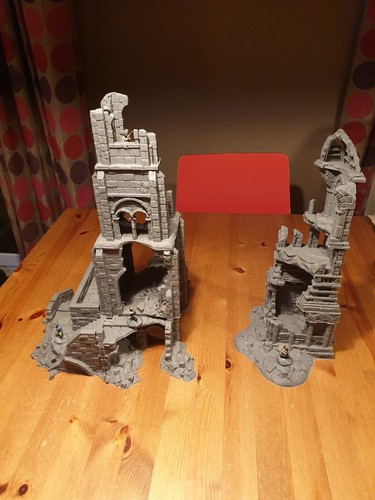Fantasy ruined towers - fantasy,