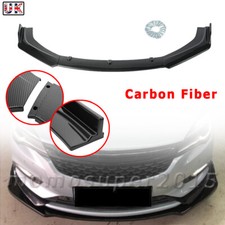 For Vauxhall Corsa D VXR Carbon Fiber Front Bumper Chin Lip Splitter Spoiler Kit