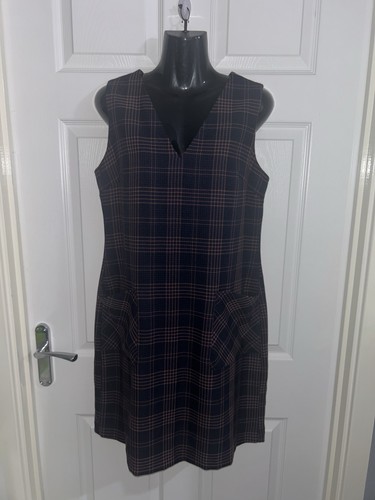 Peacocks check pinafore dress - check,
