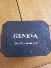 Geneva Classic Collection Stainless Steel His & Hers Wrist Watches