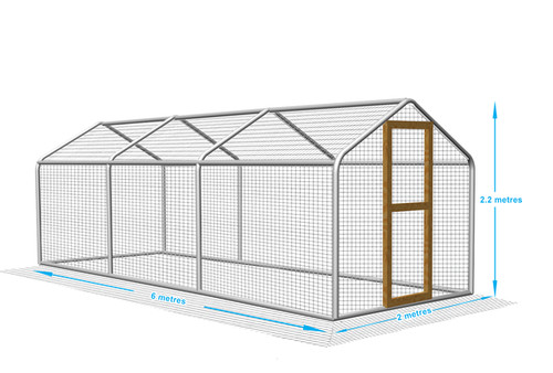 Walk chicken run steel - run,