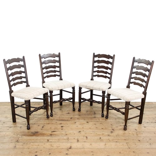 Set four upholstered - of,