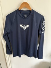Roxy Girls Heart Long Sleeve UPF 50 Rash Vest Guard T-Shirt Top Age 16 Vgc 10