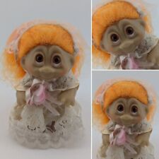 Vintage DAM 85 Bride Wedding Dress Outfit Troll Figure Doll 90's Collectable Toy