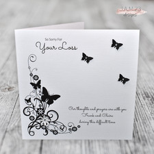Personalised Sympathy Condolence Bereavement Sorry For Your Loss Card