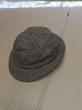 Vintage Barbour Tweed Deer Stalker Hat Cap Country Hunting