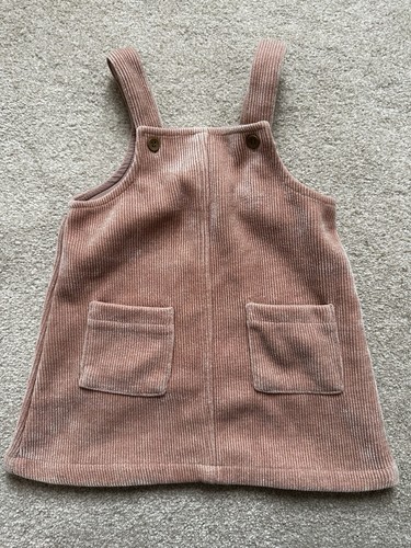 George pink cord dungaree