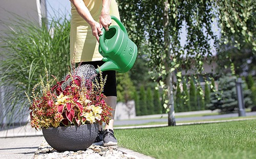 Green watering can 10l - green, 5l,