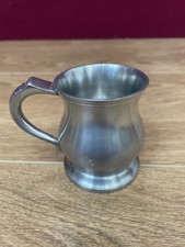 Crown & Rose Cat Pewter Tankard Mug Made In England 