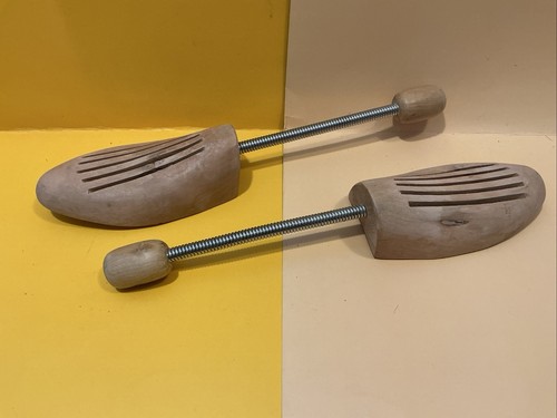 Pair wooden shoe trees - shoe,