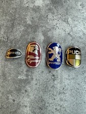 Vintage Cycle Head Badge Collection X4 Puch Dawes Peugeot Falcon 