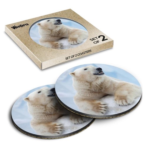 Round mdf coaster large polar - round,