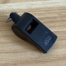 Vintage 'THE ACME Thunderer' Whistle England Black Plastic Police Referee Scouts