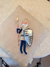 Vintage Philly Foreign Felt Knight Doll 1950s German Toy Soldier