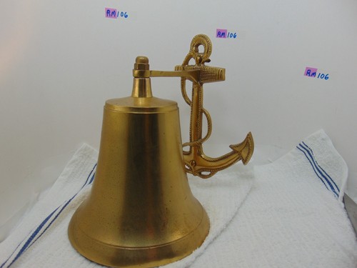 Solid brass ship - ship, large