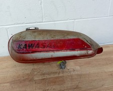 Kawasaki KH100 G3 SS100 Mach JR Fuel Petrol Tank 1975–1976 – Original Part - Red