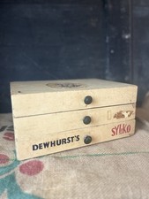 VINTAGE SYLKO DEWHURSTS SEWING DISPLAY 3 DRAWER BOX