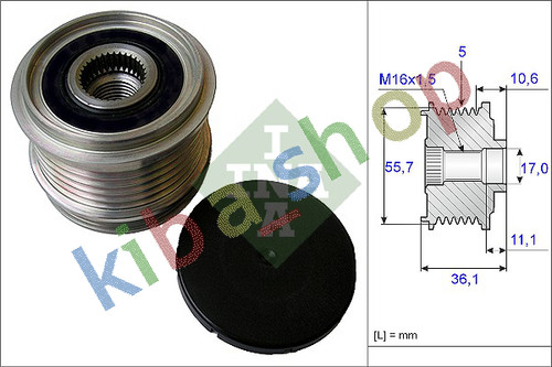 Alternator pulley fits volvo - pulley,