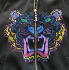 Women's Black Long Sleeved 'Tiger' Jacket by Osley : Size 40  (UK 12)