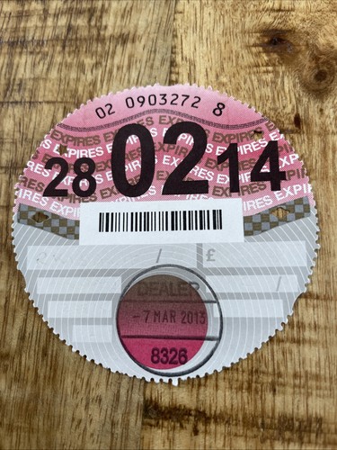 Old tax disc - old,