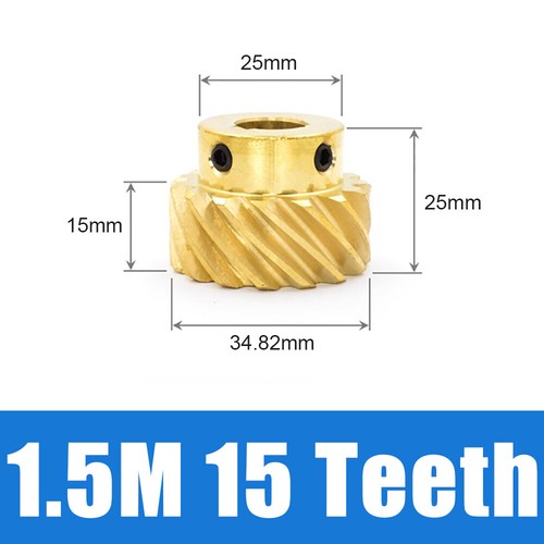 Brass helical gear - brass, mod