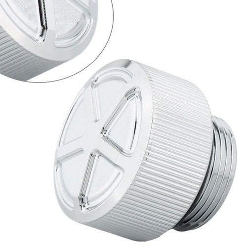 Chrome engine oil filler cup - chrome,