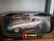 Burago Jaguar E-Type Coupe Grey Scale 1/18