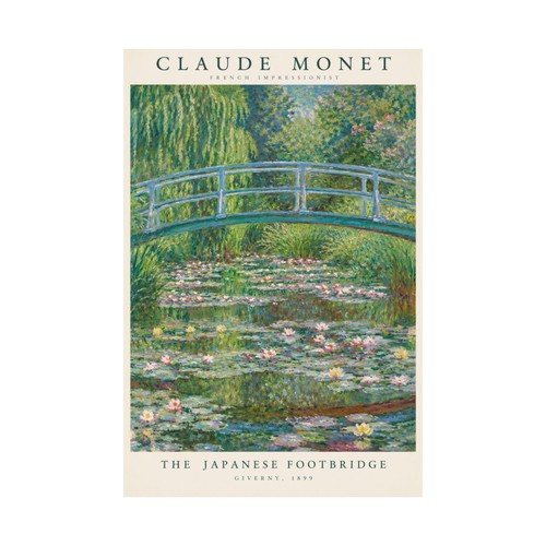 Monet the japanese footbridge - monet,